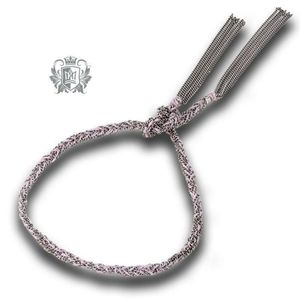 Silver and Silk Bracelet